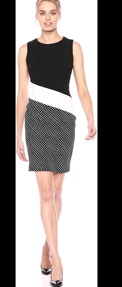 SOLD Tommy Hilfiger Scuba Sleeveless Sheath Dress